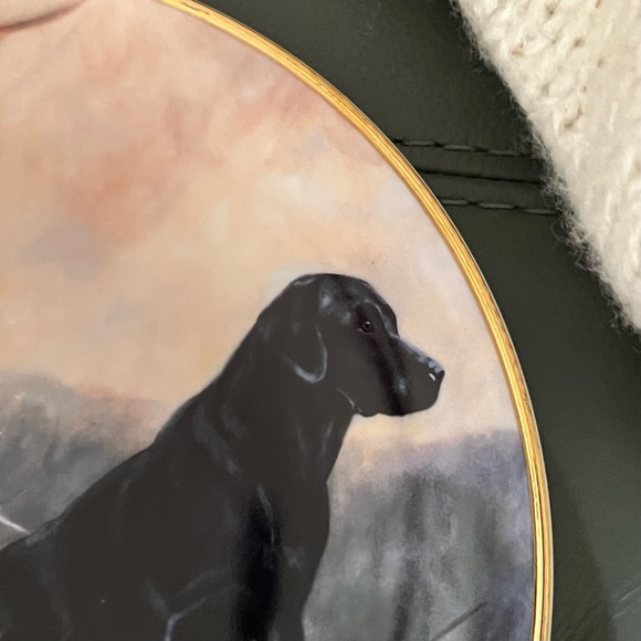 Winter Watch LABRADOR RETRIEVERS Royal Doulton ENGLAND John Trinkett PLATE - Picture 12 of 17